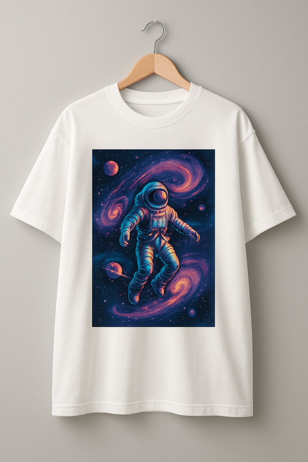Astronaut floating in space Oversize Tshirt